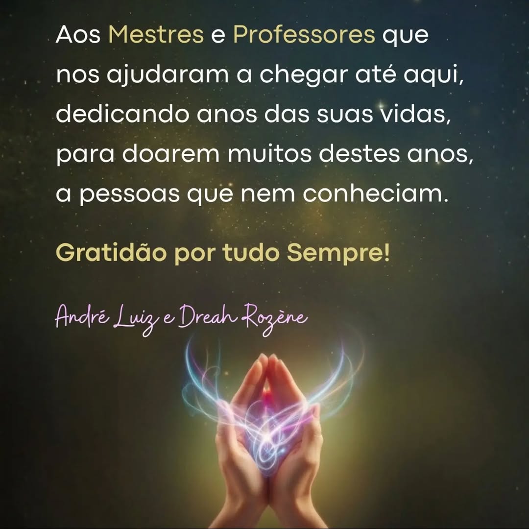 Post: gratidão aos mestres